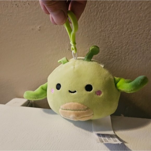 Squishmallow 3.5" Pilar Grasshopper Plush Clip - Picture 1 of 5